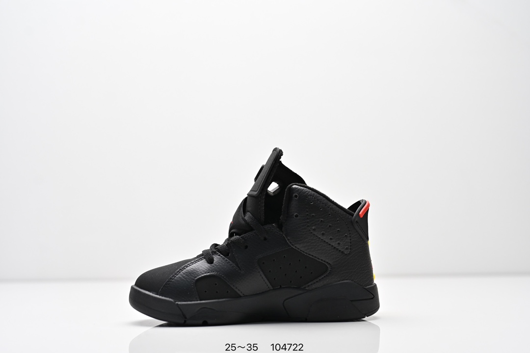 图片[3]-童鞋耐克Nike Air Jordan 6 Retro”Midnight Navy“乔丹AJ6代低帮复古休闲文化篮球鞋 采用纹头层皮鞋面材质#中底注胶及缜密中底拉帮工艺#外置开窗式真Sole气垫装置❗ 货号：384664 104 尺码：25～35 ID：104722-选品中心