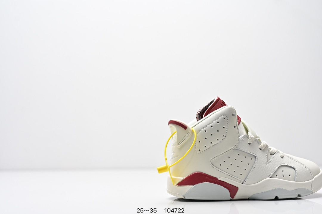 图片[2]-童鞋耐克Nike Air Jordan 6 Retro”Midnight Navy“乔丹AJ6代低帮复古休闲文化篮球鞋 采用纹头层皮鞋面材质#中底注胶及缜密中底拉帮工艺#外置开窗式真Sole气垫装置❗ 货号：384664 104 尺码：25～35 ID：104722-选品中心