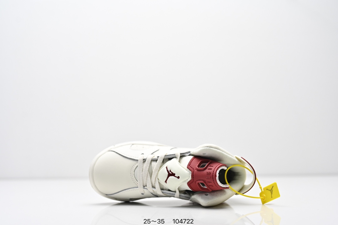 图片[4]-童鞋耐克Nike Air Jordan 6 Retro”Midnight Navy“乔丹AJ6代低帮复古休闲文化篮球鞋 采用纹头层皮鞋面材质#中底注胶及缜密中底拉帮工艺#外置开窗式真Sole气垫装置❗ 货号：384664 104 尺码：25～35 ID：104722-选品中心