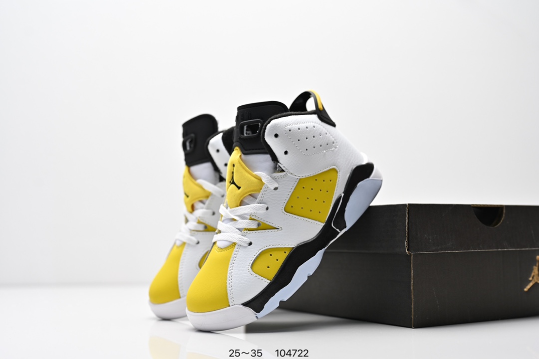 图片[9]-童鞋耐克Nike Air Jordan 6 Retro”Midnight Navy“乔丹AJ6代低帮复古休闲文化篮球鞋 采用纹头层皮鞋面材质#中底注胶及缜密中底拉帮工艺#外置开窗式真Sole气垫装置❗ 货号：384664 104 尺码：25～35 ID：104722-选品中心