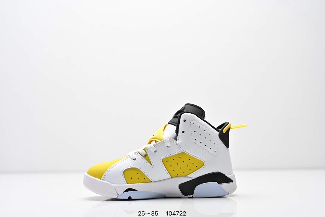 图片[3]-童鞋耐克Nike Air Jordan 6 Retro”Midnight Navy“乔丹AJ6代低帮复古休闲文化篮球鞋 采用纹头层皮鞋面材质#中底注胶及缜密中底拉帮工艺#外置开窗式真Sole气垫装置❗ 货号：384664 104 尺码：25～35 ID：104722-选品中心