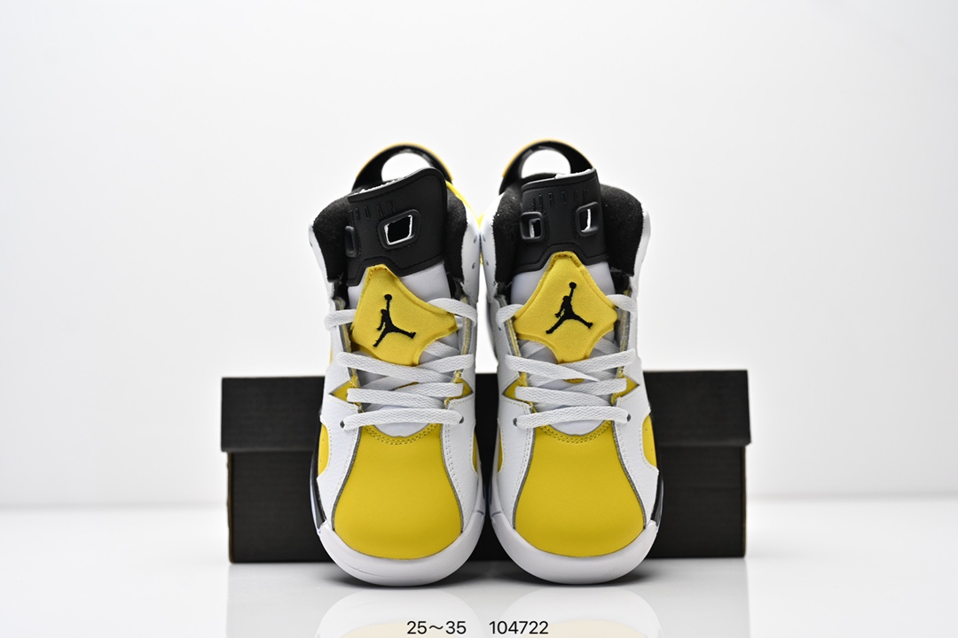 图片[8]-童鞋耐克Nike Air Jordan 6 Retro”Midnight Navy“乔丹AJ6代低帮复古休闲文化篮球鞋 采用纹头层皮鞋面材质#中底注胶及缜密中底拉帮工艺#外置开窗式真Sole气垫装置❗ 货号：384664 104 尺码：25～35 ID：104722-选品中心