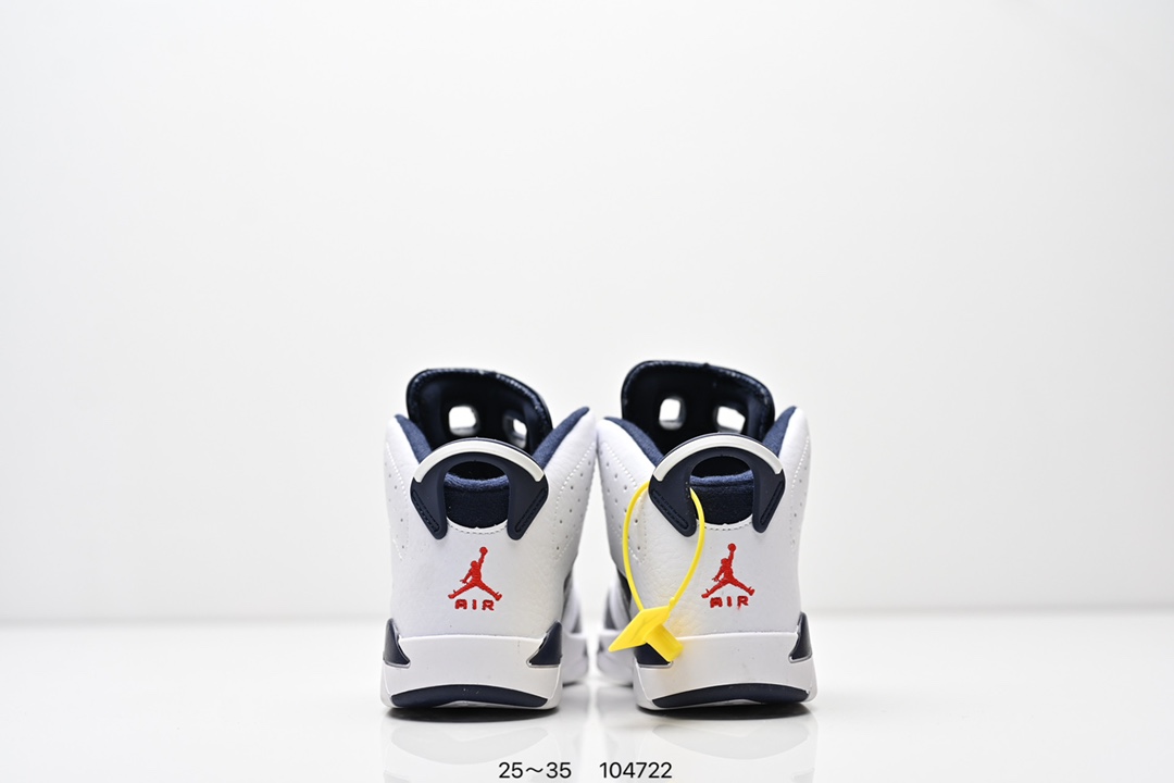 图片[7]-童鞋耐克Nike Air Jordan 6 Retro”Midnight Navy“乔丹AJ6代低帮复古休闲文化篮球鞋 采用纹头层皮鞋面材质#中底注胶及缜密中底拉帮工艺#外置开窗式真Sole气垫装置❗ 货号：384664 104 尺码：25～35 ID：104722-选品中心