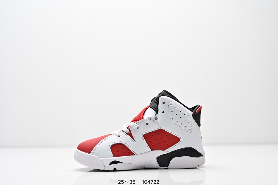 图片[3]-童鞋耐克Nike Air Jordan 6 Retro”Midnight Navy“乔丹AJ6代低帮复古休闲文化篮球鞋 采用纹头层皮鞋面材质#中底注胶及缜密中底拉帮工艺#外置开窗式真Sole气垫装置❗ 货号：384664 104 尺码：25～35 ID：104722-选品中心