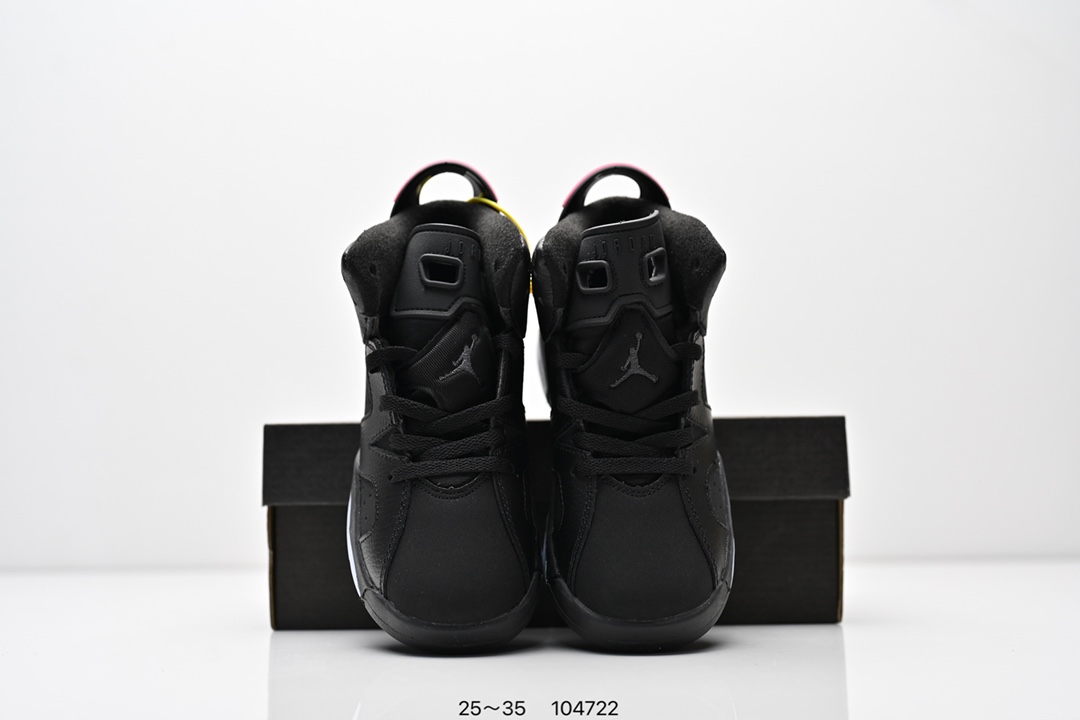 图片[8]-童鞋耐克Nike Air Jordan 6 Retro”Midnight Navy“乔丹AJ6代低帮复古休闲文化篮球鞋 采用纹头层皮鞋面材质#中底注胶及缜密中底拉帮工艺#外置开窗式真Sole气垫装置❗ 货号：384664 104 尺码：25～35 ID：104722-选品中心