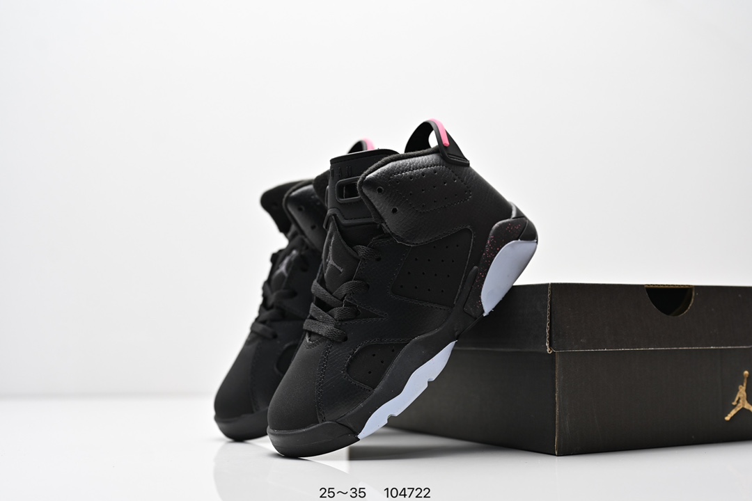 图片[9]-童鞋耐克Nike Air Jordan 6 Retro”Midnight Navy“乔丹AJ6代低帮复古休闲文化篮球鞋 采用纹头层皮鞋面材质#中底注胶及缜密中底拉帮工艺#外置开窗式真Sole气垫装置❗ 货号：384664 104 尺码：25～35 ID：104722-选品中心