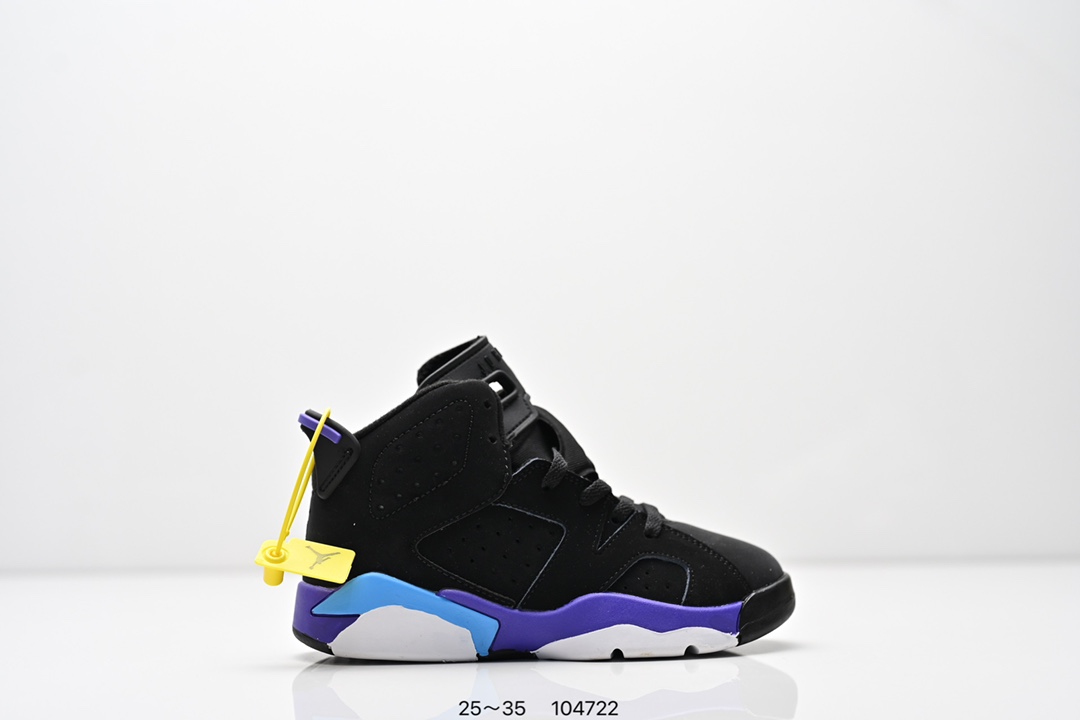 图片[8]-集合图 童鞋耐克Nike Air Jordan 6 Retro”Midnight Navy“乔丹AJ6代低帮复古休闲文化篮球鞋 采用纹头层皮鞋面材质#中底注胶及缜密中底拉帮工艺#外置开窗式真Sole气垫装置❗ 货号：384664 104 尺码：25～35 ID：104722-选品中心