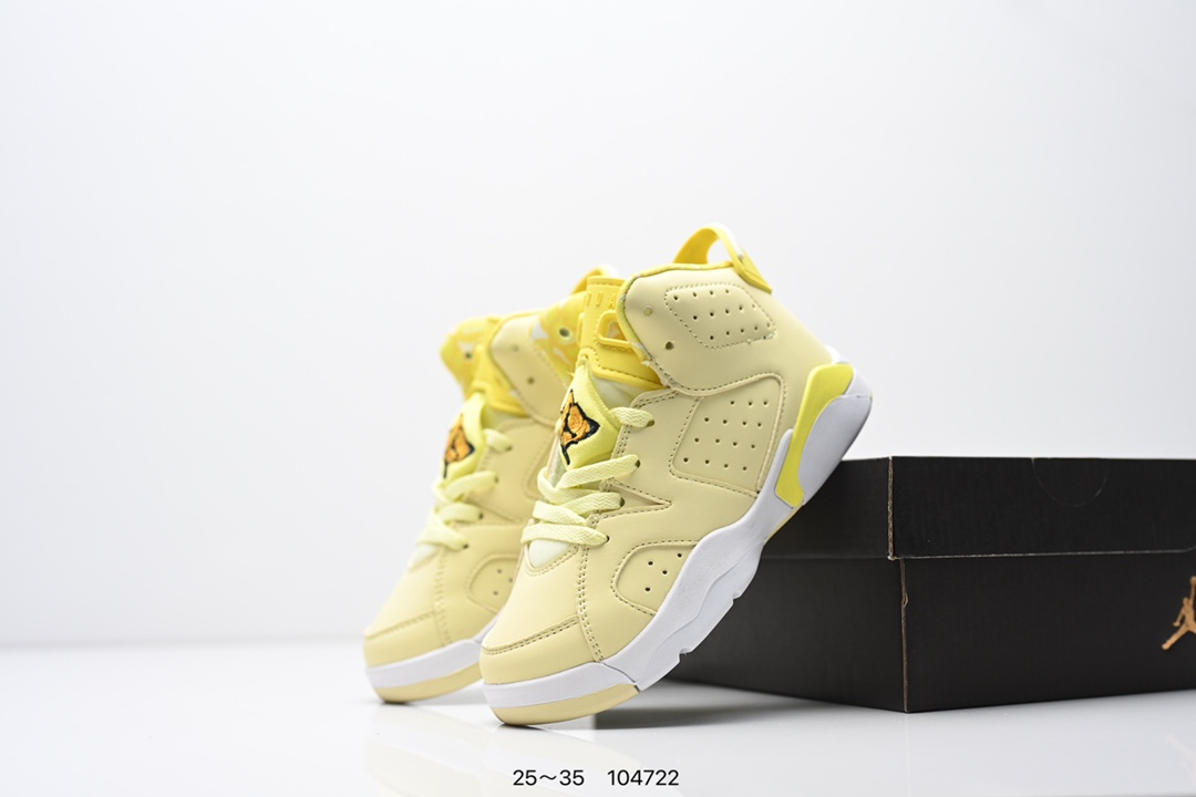 图片[9]-童鞋Nike Air Jordan 6 Retro”Georgetown“乔丹AJ6代复古休闲文化篮球鞋“乔治城灰蓝麂皮” 货号：543389 153 尺码：25～35-选品中心