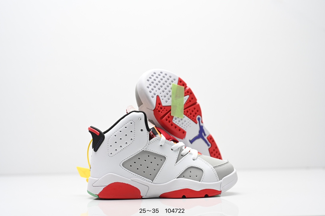 图片[5]-童鞋Nike Air Jordan 6 Retro”Georgetown“乔丹AJ6代复古休闲文化篮球鞋“乔治城灰蓝麂皮” 货号：543389 153 尺码：25～35-选品中心