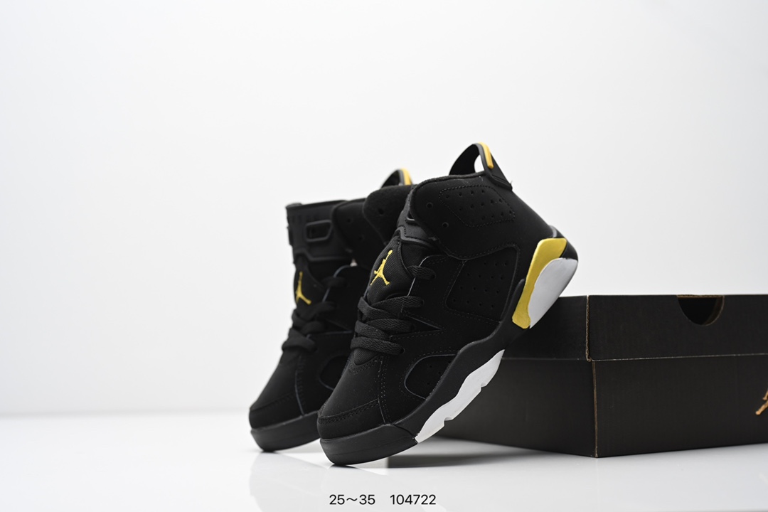 图片[9]-童鞋Nike Air Jordan 6 Retro”Georgetown“乔丹AJ6代复古休闲文化篮球鞋“乔治城灰蓝麂皮” 货号：543389 153 尺码：25～35-选品中心