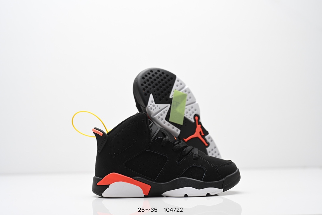 图片[5]-童鞋Nike Air Jordan 6 Retro”Georgetown“乔丹AJ6代复古休闲文化篮球鞋“乔治城灰蓝麂皮” 货号：543389 153 尺码：25～35-选品中心