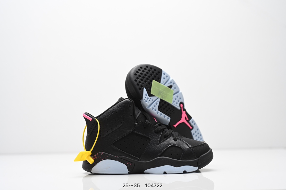 图片[5]-童鞋Nike Air Jordan 6 Retro”Georgetown“乔丹AJ6代复古休闲文化篮球鞋“乔治城灰蓝麂皮” 货号：543389 153 尺码：25～35-选品中心