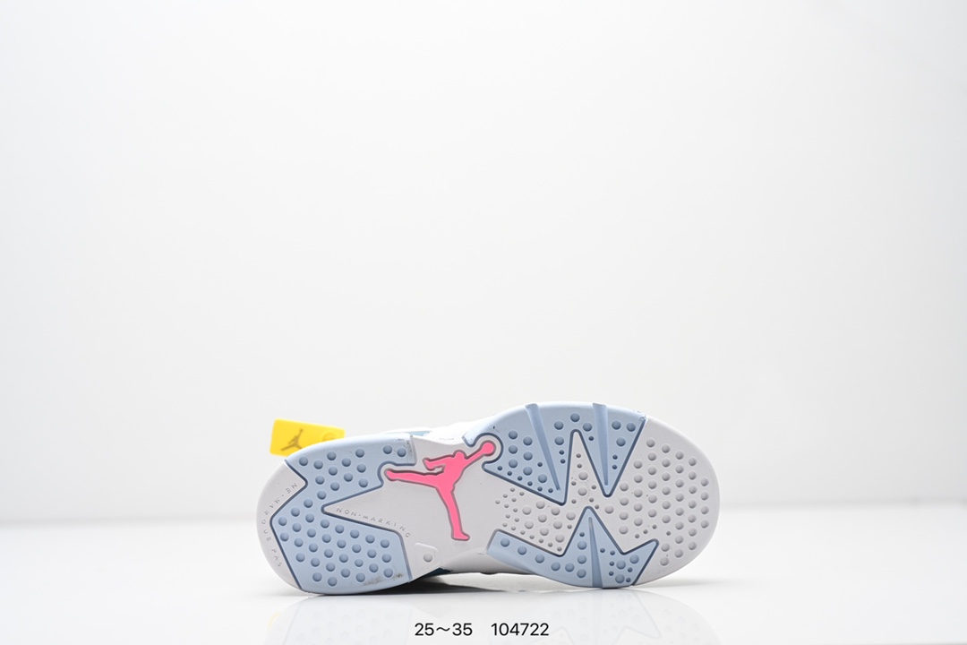 图片[9]-集合 童鞋Nike Air Jordan 6 Retro”Georgetown“乔丹AJ6代复古休闲文化篮球鞋“乔治城灰蓝麂皮” 货号：543389 153 尺码：25～35-选品中心