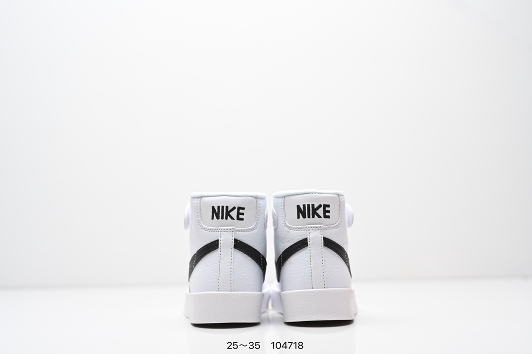 图片[7]-童鞋NK Blazer Low‘77 Jumbo 经典百搭低帮开拓者休闲运动板鞋 真硫化铝楦制作 原厂布料拼接 独家裁片完美鞋型 台湾进口软感荔枝头层皮 原盒真标 正确环保中底✔。 货号：DA4086 100 尺码：看图所示25～35 ID：104718-选品中心