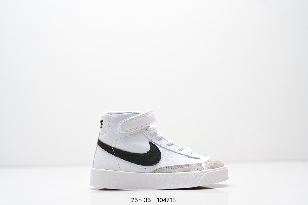 童鞋NK Blazer Low‘77 Jumbo 经典百搭低帮开拓者休闲运动板鞋 真硫化铝楦制作 原厂布料拼接 独家裁片完美鞋型 台湾进口软感荔枝头层皮 原盒真标 正确环保中底✔。 货号：DA4086 100 尺码：看图所示25～35 ID：104718-选品中心