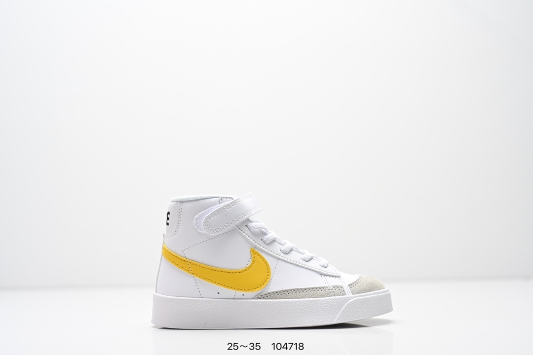 童鞋NK Blazer Low‘77 Jumbo 经典百搭低帮开拓者休闲运动板鞋 真硫化铝楦制作 原厂布料拼接 独家裁片完美鞋型 台湾进口软感荔枝头层皮 原盒真标 正确环保中底✔。 货号：DA4086 100 尺码：看图所示25～35 ID：104718-选品中心