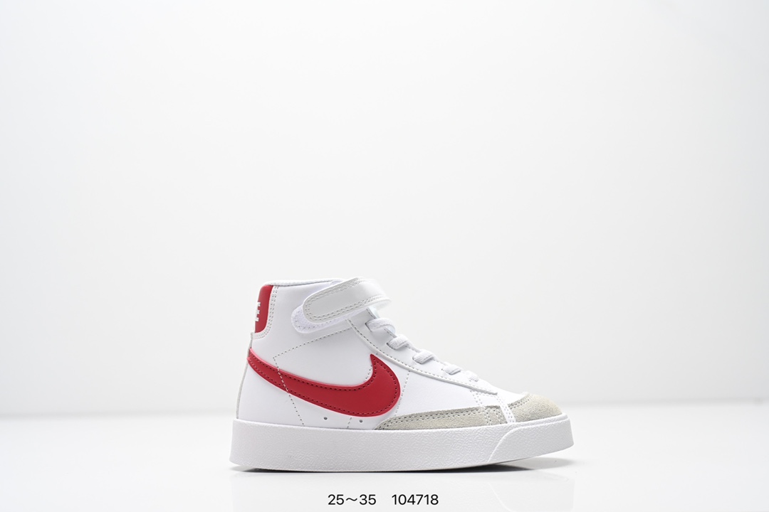 童鞋NK Blazer Low‘77 Jumbo 经典百搭低帮开拓者休闲运动板鞋 真硫化铝楦制作 原厂布料拼接 独家裁片完美鞋型 台湾进口软感荔枝头层皮 原盒真标 正确环保中底✔。 货号：DA4086 100 尺码：看图所示25～35 ID：104718-选品中心