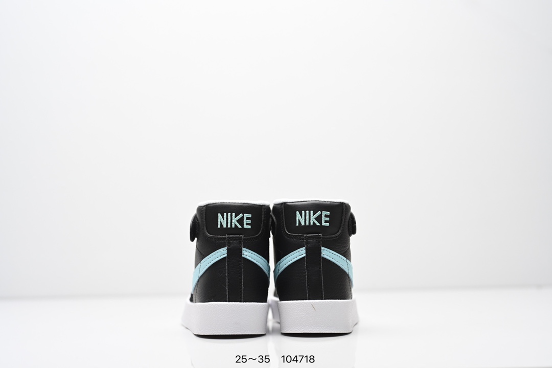 图片[7]-童鞋NK Blazer Low‘77 Jumbo 经典百搭低帮开拓者休闲运动板鞋 真硫化铝楦制作 原厂布料拼接 独家裁片完美鞋型 台湾进口软感荔枝头层皮 原盒真标 正确环保中底✔。 货号：DA4086 100 尺码：看图所示25～35 ID：104718-选品中心