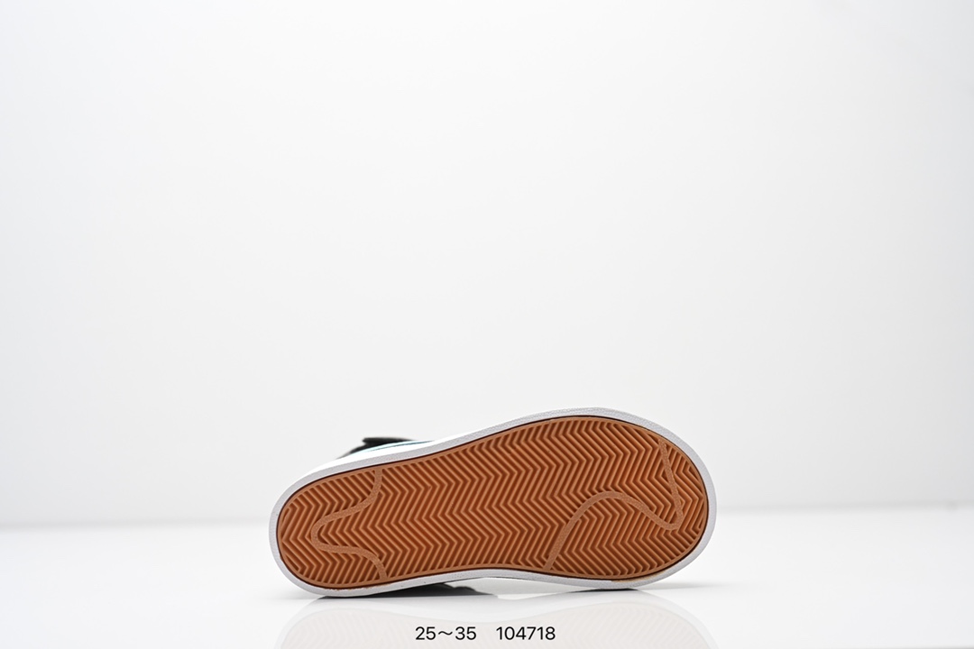 图片[6]-童鞋NK Blazer Low‘77 Jumbo 经典百搭低帮开拓者休闲运动板鞋 真硫化铝楦制作 原厂布料拼接 独家裁片完美鞋型 台湾进口软感荔枝头层皮 原盒真标 正确环保中底✔。 货号：DA4086 100 尺码：看图所示25～35 ID：104718-选品中心