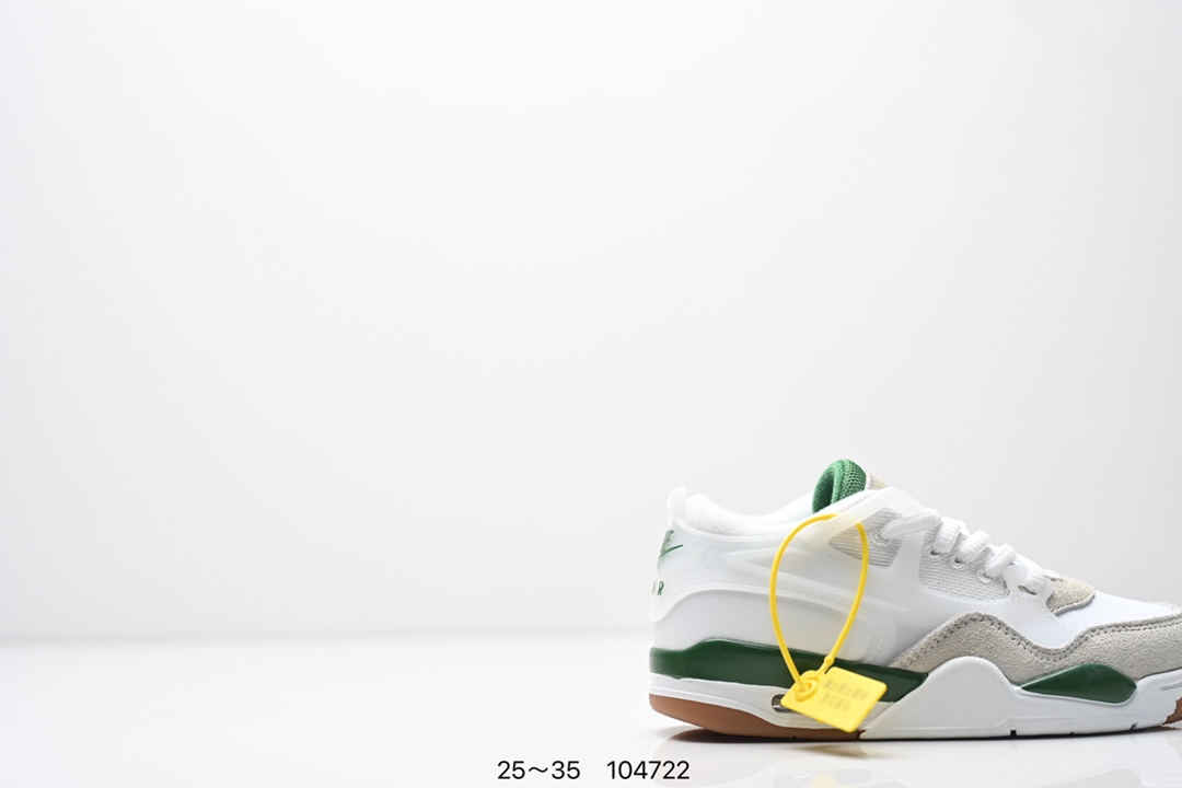 图片[2]-童鞋Air Jordan AJ4 RM 重制版低帮复古篮球鞋 实拍首发 采用了低帮的设计 并保留了众多AJ4的经典元素 鞋身以皮革 麂皮材质拼接打造 AJ4经典的TPU材质延伸至后跟 增强鞋款稳定性 而鞋身侧面的网格设计则被取消 尾部的NIKE AIR标志也得到保留 并同时带有飞人logo 中底部分同样搭载了可视AIR气垫 鞋底采用米白色中底和外底呈现 为整个设计收尾 货号： FQ7940 300CF 尺码：25～35-选品中心