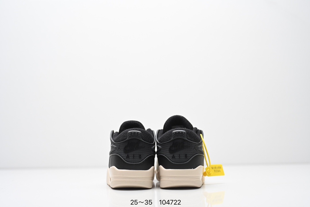 图片[7]-童鞋Air Jordan AJ4 RM 重制版低帮复古篮球鞋 实拍首发 采用了低帮的设计 并保留了众多AJ4的经典元素 鞋身以皮革 麂皮材质拼接打造 AJ4经典的TPU材质延伸至后跟 增强鞋款稳定性 而鞋身侧面的网格设计则被取消 尾部的NIKE AIR标志也得到保留 并同时带有飞人logo 中底部分同样搭载了可视AIR气垫 鞋底采用米白色中底和外底呈现 为整个设计收尾 货号： FQ7940 300CF 尺码：25～35-选品中心