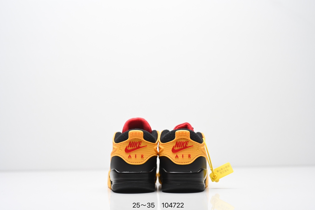 图片[7]-童鞋Air Jordan AJ4 RM 重制版低帮复古篮球鞋 实拍首发 采用了低帮的设计 并保留了众多AJ4的经典元素 鞋身以皮革 麂皮材质拼接打造 AJ4经典的TPU材质延伸至后跟 增强鞋款稳定性 而鞋身侧面的网格设计则被取消 尾部的NIKE AIR标志也得到保留 并同时带有飞人logo 中底部分同样搭载了可视AIR气垫 鞋底采用米白色中底和外底呈现 为整个设计收尾 货号： FQ7940 300CF 尺码：25～35-选品中心