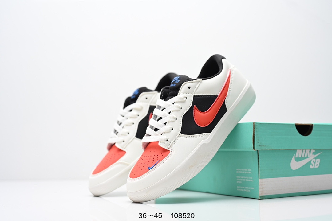 💰140
耐克Nike SB Force 58是一款将前沿创新带入街头的单品，它具有硫化杯底，具有出色的耐用性和灵活性。使用帆布和绒面革，在饰面上放置通风口，它自始至终都融入了传统篮球风格，此次配色迎入，重新打造鞋款。
货号：CZ2959-001 C22969 009
Size：36 ～45
ID:108520