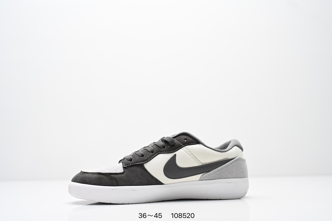 💰140
耐克Nike SB Force 58是一款将前沿创新带入街头的单品，它具有硫化杯底，具有出色的耐用性和灵活性。使用帆布和绒面革，在饰面上放置通风口，它自始至终都融入了传统篮球风格，此次配色迎入，重新打造鞋款。
货号：CZ2959-001 C22969 009
Size：36 ～45
ID:108520