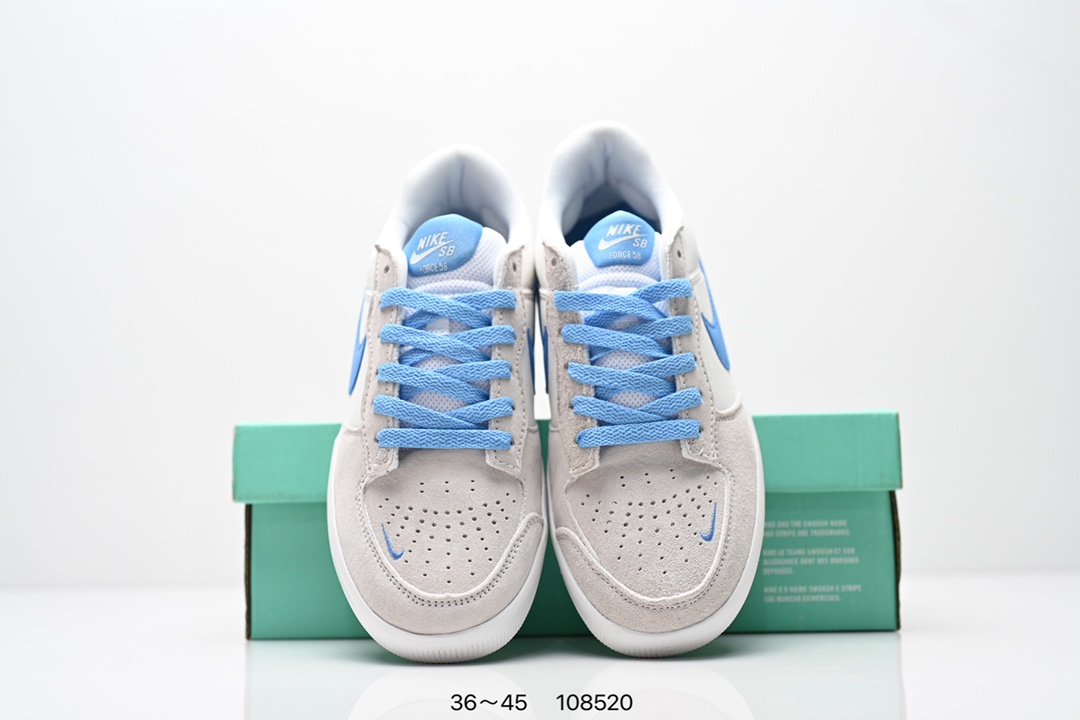 💰140
耐克Nike SB Force 58是一款将前沿创新带入街头的单品，它具有硫化杯底，具有出色的耐用性和灵活性。使用帆布和绒面革，在饰面上放置通风口，它自始至终都融入了传统篮球风格，此次配色迎入，重新打造鞋款。
货号：CZ2959-001 C22969 009
Size：36 ～45
ID:108520