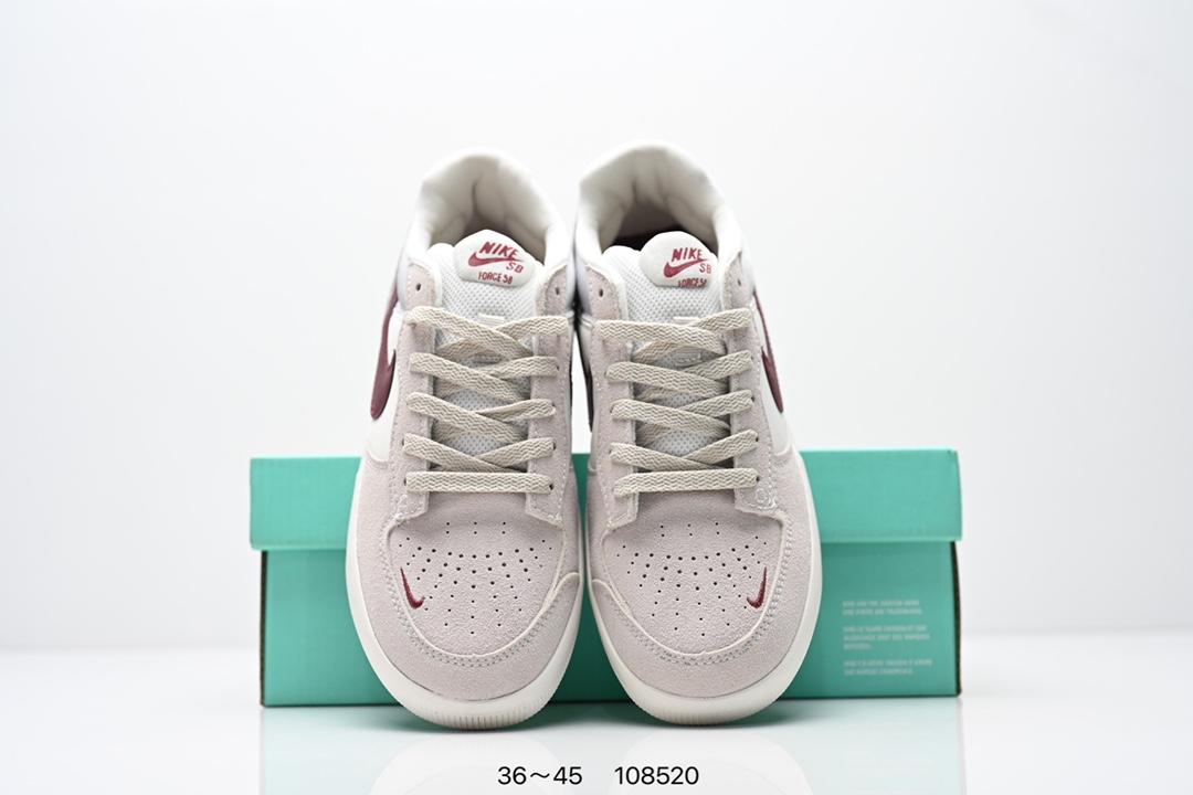 💰140
耐克Nike SB Force 58是一款将前沿创新带入街头的单品，它具有硫化杯底，具有出色的耐用性和灵活性。使用帆布和绒面革，在饰面上放置通风口，它自始至终都融入了传统篮球风格，此次配色迎入，重新打造鞋款。
货号：CZ2959-001 C22969 009
Size：36 ～45
ID:108520