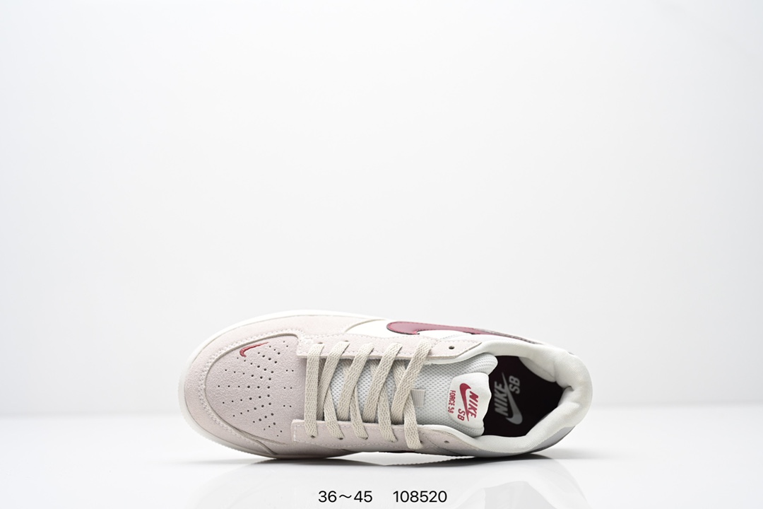 💰140
耐克Nike SB Force 58是一款将前沿创新带入街头的单品，它具有硫化杯底，具有出色的耐用性和灵活性。使用帆布和绒面革，在饰面上放置通风口，它自始至终都融入了传统篮球风格，此次配色迎入，重新打造鞋款。
货号：CZ2959-001 C22969 009
Size：36 ～45
ID:108520