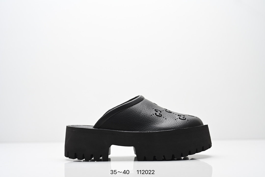 集合💰150
❗️经典意大利时装奢饰品牌·古驰GUCCI Elea Logo Slip On Sandal 埃利亚系列夏穆勒风季沙滩涉水百搭潮流休闲运动洞洞包头露跟拖鞋式凉鞋663577 JFB00 9022

码数：35 36 37 38 39 40
编号：112022