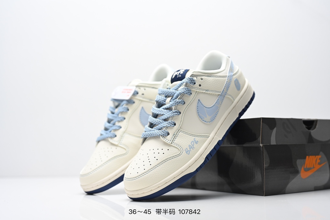 集合💰250
耐克NIKE DUNK LOW 扣篮系列 复古低帮休闲运动滑板板鞋
采用脚感柔软舒适ZoomAir气垫
有效吸收滑板等极限运动在落地时带来的冲击力 为街头运动者们提供更好的保护
货号:NK5639-321
尺码:36～45半
ID:107842