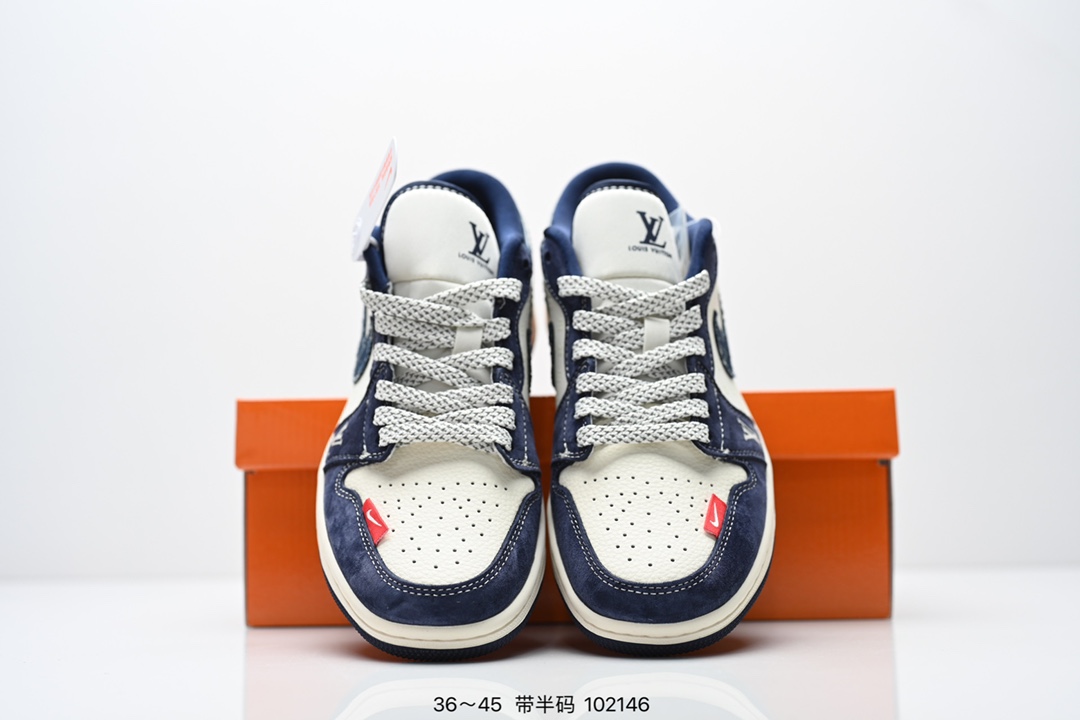 💰270
耐克AIR JORDAN 1 LOW低帮百搭休闲运动板鞋。柔软、弹性十足的缓震性能和出色的中底设计，横跨复古与现代的外型结合，造就出风靡全球三十多年的Force 1。
货号：YX5066 368
尺码：如图所示
编码：102146