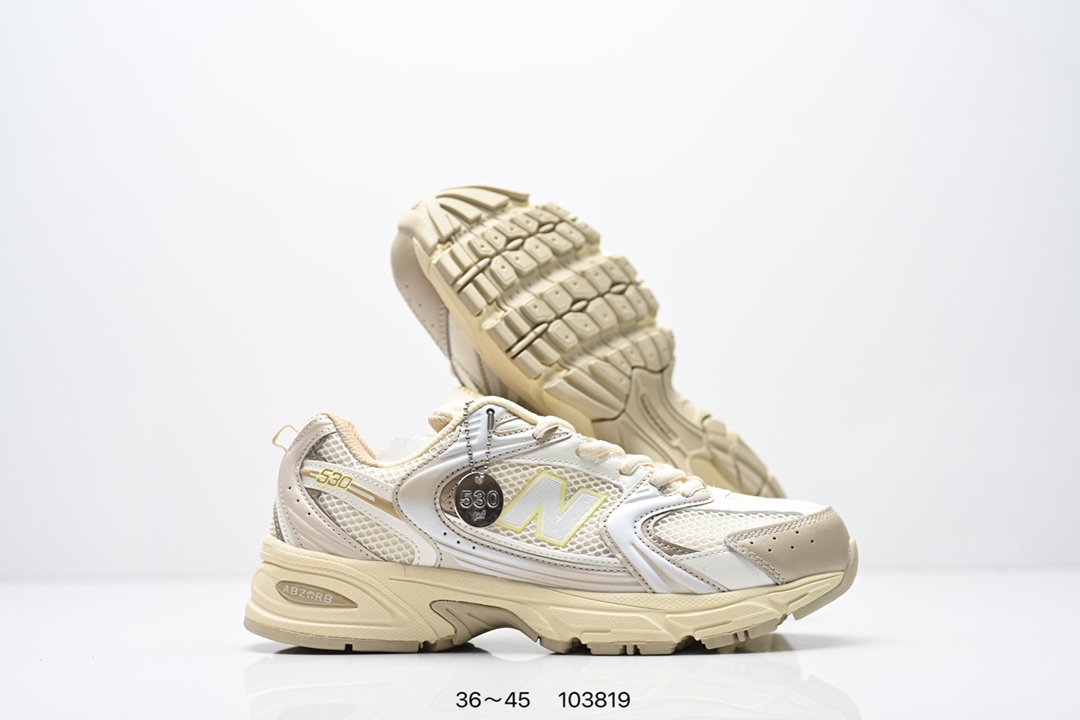 💰135
✅新百伦 NB530 New Balance 530 复跑古鞋NB530这鞋双确实是NB家经复典古款式之一，以全科新技诠释，成打功造530鞋款。鞋面保在持530基本线条和片层构结的同时，采更用为简洁、流畅设的计语言  
货号:MR530SG
编号：103819
尺码：36～45