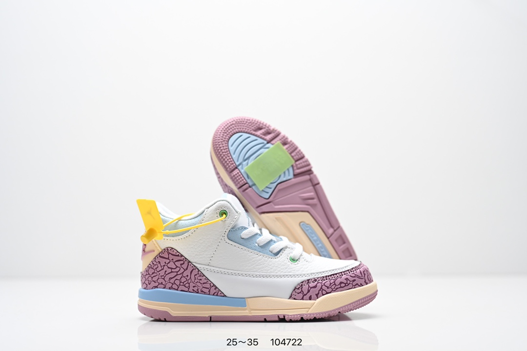 图片[5]-童鞋Air Jordan 3 Retro 迈克尔·乔丹AJ3代中帮复古休闲运动文化篮球鞋 货号：IF4396 尺码：25～35 ID：104722-选品中心