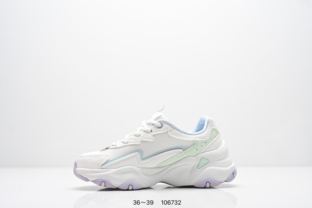 💰200
SKECHERS/斯凯奇 采用耐磨牛剖层皮革拼接网织布鞋面材质，护足充棉鞋扣,贴合脚踝，正确Air-Cooled记忆泡棉鞋垫双层结构高回弹，轻质耐磨吸震EVA橡胶材料鞋底组合仿生龙骨锯齿防滑底块❗️依旧经典百搭，美国运动休闲品牌&middot;斯凯奇Skechers D&ldquo;lites 1.0精英一代系列舒适熊猫老爹风厚底休闲运动复古慢跑 
货号：150524 / BKSL
码数：看图所示
编码：106732