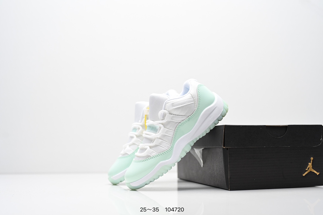 图片[9]-童鞋耐克Air Jordan 11 “Concord”AJ11低帮运动实战篮球鞋“21版黑大魔王” 货号：378037-123 尺码：25～35 ID：104720-选品中心
