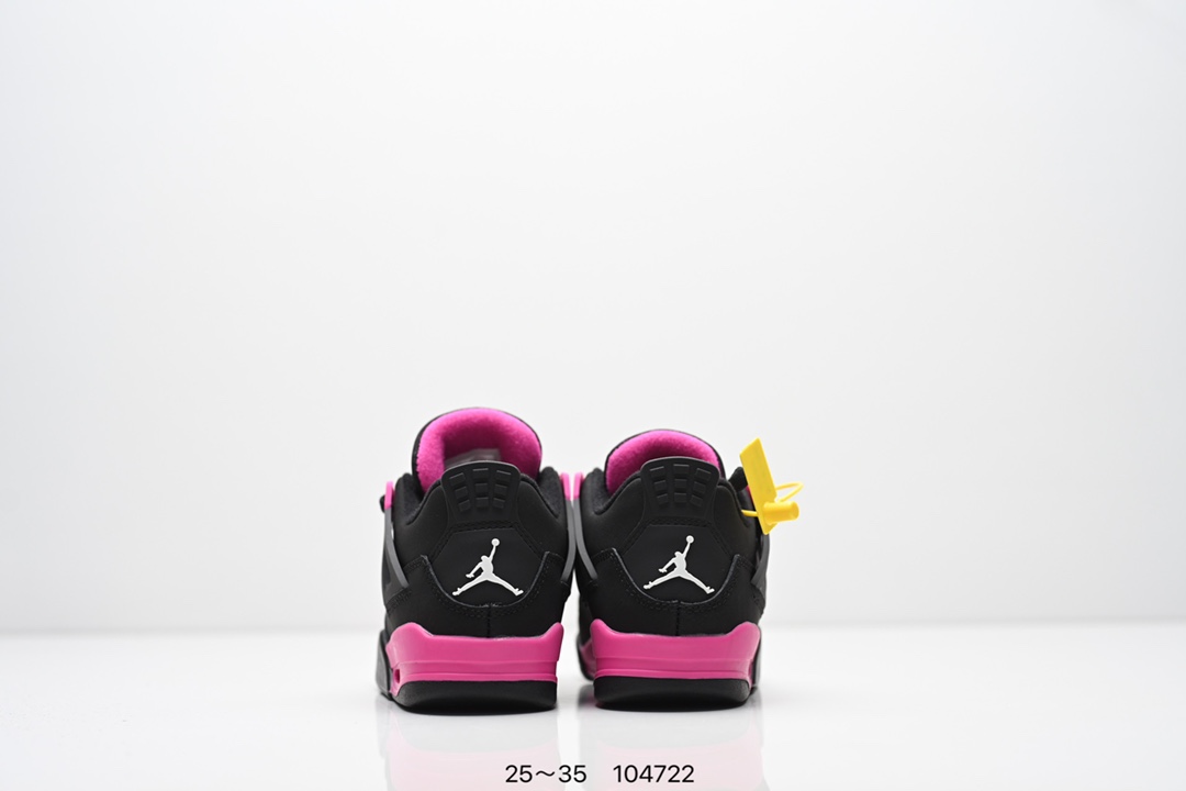 图片[7]-童鞋乔丹Nike Air Jordan 4 AJ4代复古休闲运动文化篮球鞋。秉承轻量化的速度型篮球鞋设计思想完成设计，降低重量的同时提升舒适度，中底延续前作使用了分离式后掌可视化 Air Sole气垫。鞋带孔和后跟鞋提以籃网为造型灵感，将篮球运动巧妙融入到鞋款的设计之中，使鞋身整体富有流动性、节奏感和优雅气质 货号：CT8527 尺码：25～35-选品中心