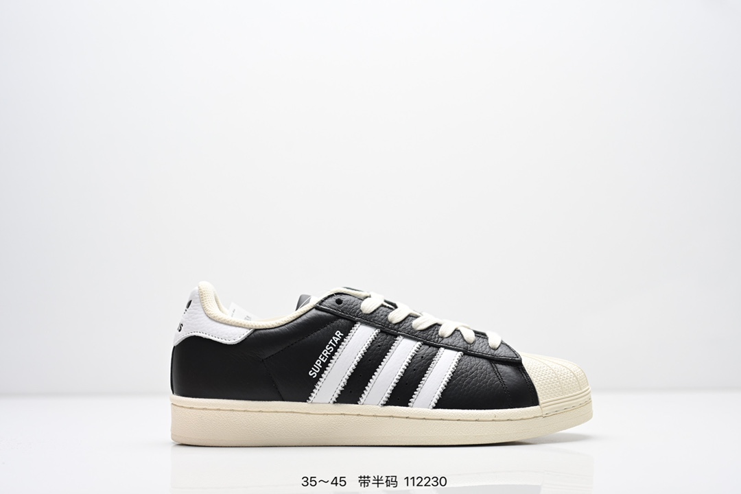 集合💰150
阿迪达斯 Adidas三叶草 Originals Superstar Pride RM贝壳头系列低帮经典百搭休闲运动板鞋
货号：LA9668
编号：112230
尺码：35～45半