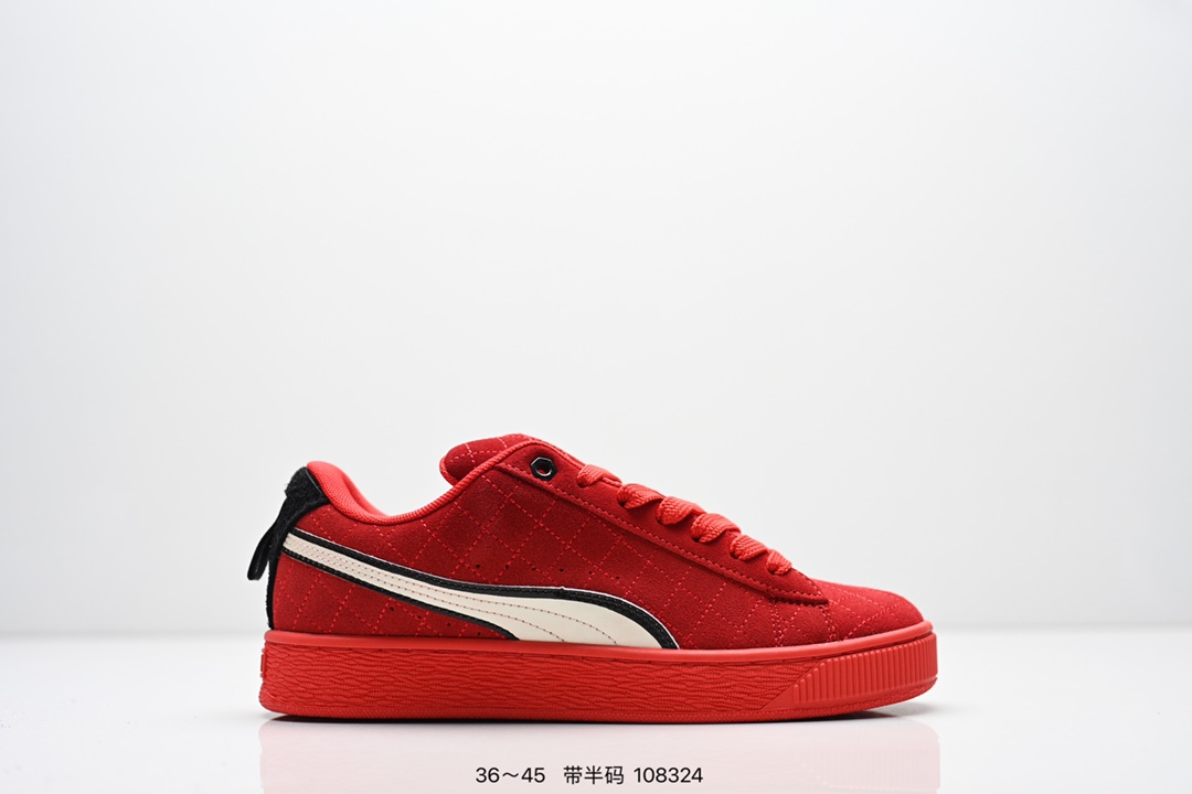 💰120
公司级：Puma Suede XL复古单品
彪马 防滑耐磨低帮德训板鞋
货号:395205-22
尺码:36 37 37.5 38 38.5 39 40 40.5 41 42 42.5 43 44 45
编号：108324