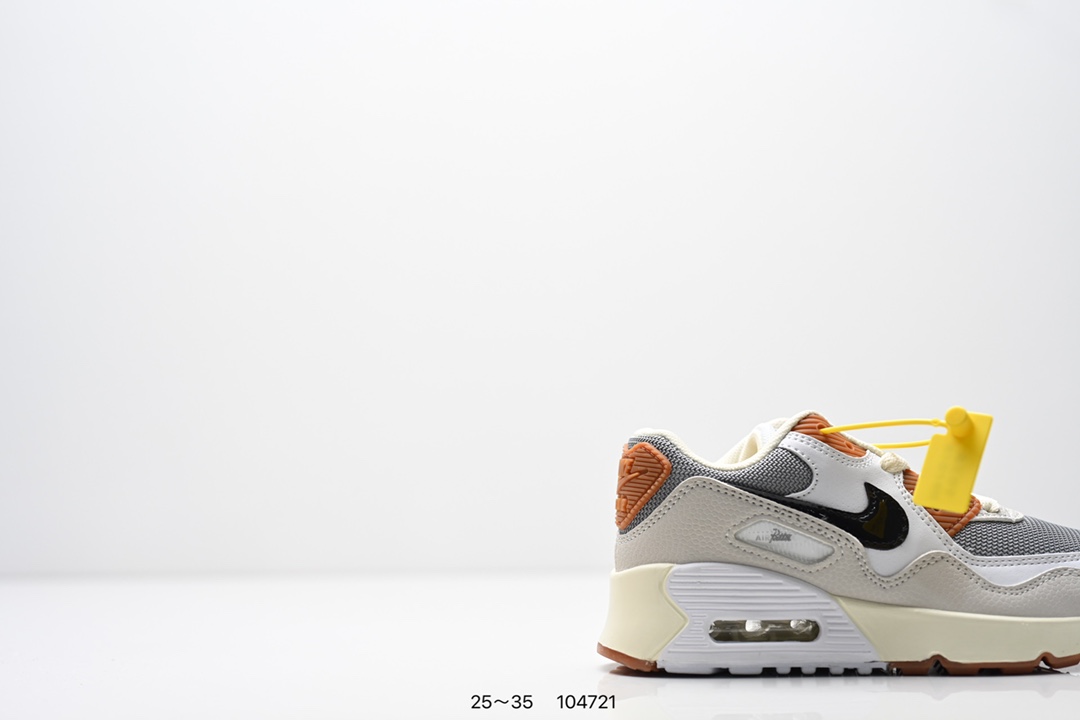 图片[2]-童鞋：耐克 Nike Air Max 90 Terrascape “Fuel Orange”减震防滑 百搭单品Nike Air Max 90 运动鞋 就是这样一款让你惊喜的单品。 全新包边设计处的斑点由 Nike Grind 材料制成，其原料来自鞋履生产过程中产生的边角料。舒适鞋口采用三重缝线设计，搭配坑状泡绵中底。巧妙融合都市风范与户外型格。匠心鞋款，即刻上脚 货号：IF5605 尺码：25～35-选品中心