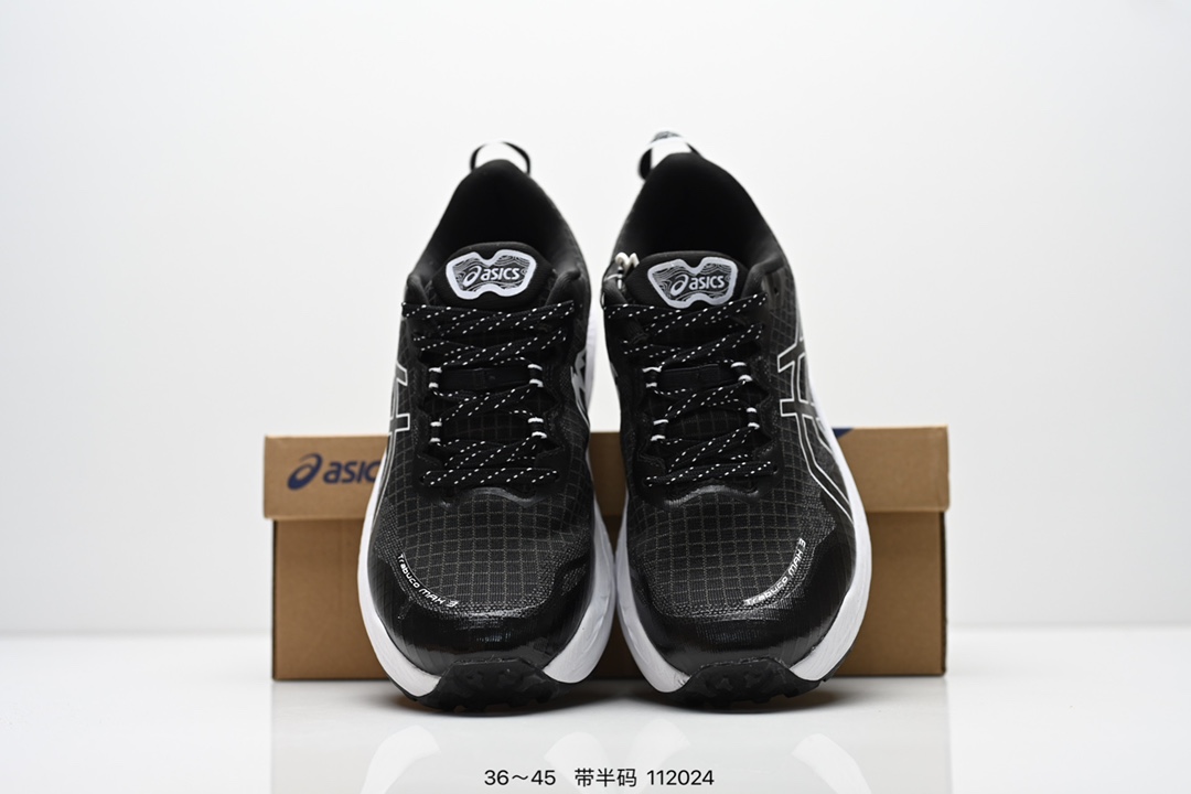 💰160
ASICS GEL-TRABUCO MAX 3 亚瑟士 网面透气 耐磨 越野跑步鞋
这双鞋的外观设计超级吸引人 简约大气 色彩搭配也很时尚 ASICS亚瑟士的独家GEL缓震科技 在跑步过程中感受到前所未有的舒适感 脚底仿佛踩在云端一般轻盈 这双鞋的抓地力也非常出色 无论是湿滑的泥泞小路还是崎岖的山路 它都能牢牢地抓住地面 
货号:1011B976-750
尺码:36 37 37.5 38 39 39.5 40.5 41.5 42 42.5 43.5 44 45
编码：112024
