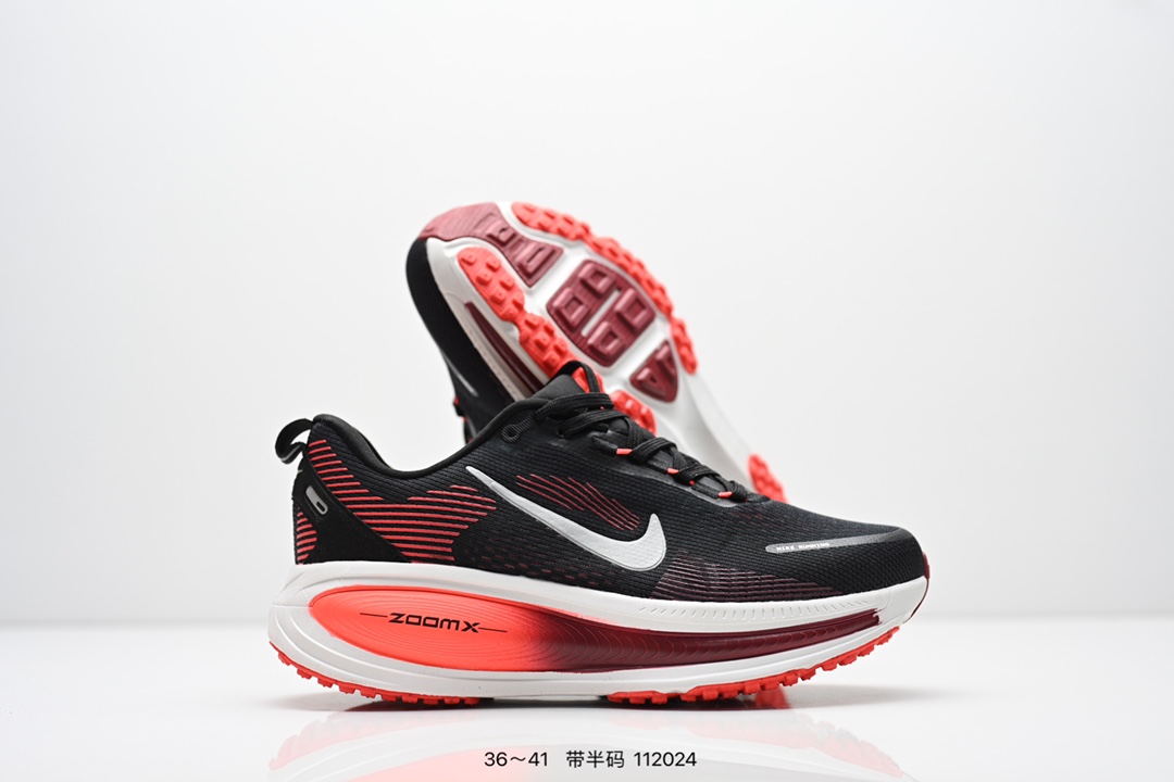 💰160
Nike VOMERO 18X 轻盈跑鞋
公司级顶级版本 Nike VOMERO 18 舒适百搭防滑耐磨 低帮 休闲跑步鞋男女同款
货号：IH3634 
尺码：36 36.5 37.5 38 38.5 39 40 40.5 41
编码：112024