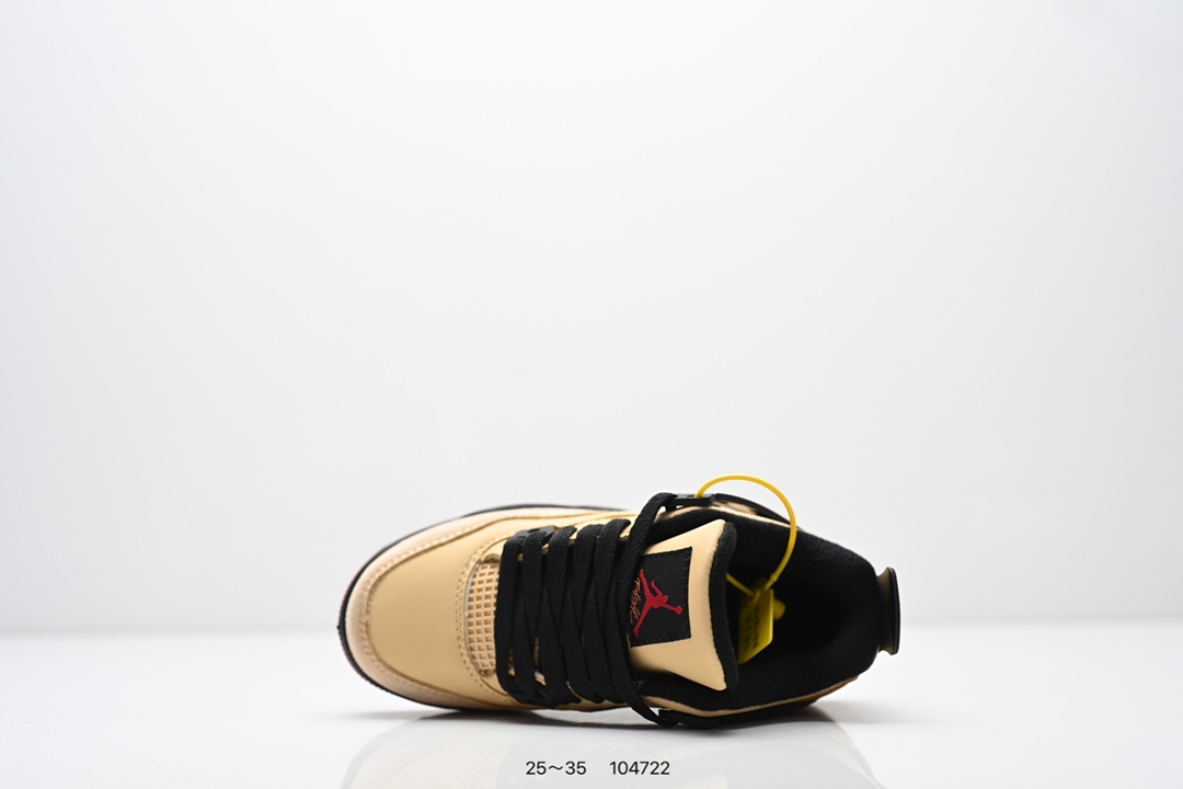 图片[4]-童鞋：耐克Nike Air Jordan 4 Retro Thunder 雷神 AJ4 乔4 迈克尔·乔丹 AJ4代 中帮复古休闲运动文化篮球鞋。秉承轻量化的速度型篮球鞋设计思想完成设计，降低重量的同时提升舒适度，中底延续前作使用了分离式后掌可视化 Air Sole气垫。鞋带孔和后跟鞋提以籃网为造型灵感，将篮球运动巧妙融入到鞋款的设计之中，使鞋身整体富有流动性、节奏感和优雅气质 货号：308497-008 尺码：25～35-选品中心