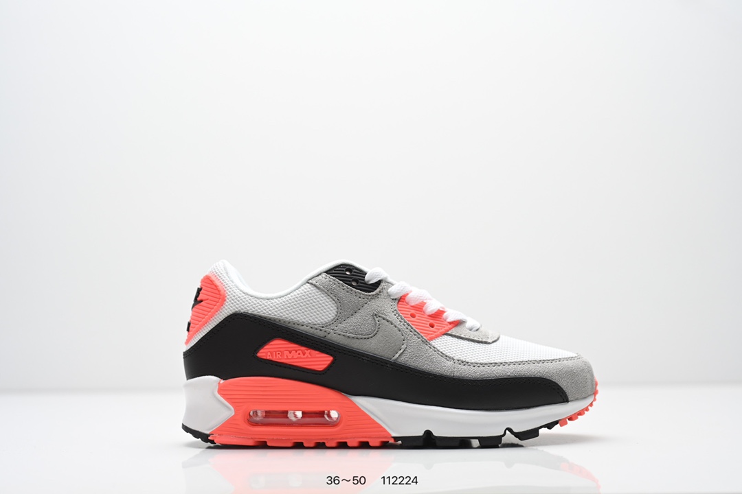 💰120
NIKE耐克运动鞋 Air max 90 健身运动跑鞋休闲鞋 复古风十足！Air Max 90 作为 Nike 旗下最经典的鞋型之一，凭借着百搭的造型，获得众多鞋迷们的喜爱。鞋面采用皮革、网眼布和麂皮材质打造，带来不俗质感的同时还有一定的透气性。最后开窗式 Air Max 气垫收尾，完善整双鞋设计。nike air max 90类鞋子 鞋后跟较高，减震效果出奇的好（鞋跟处有气垫）由于后跟高于前跟，便于跑步。鞋底采用华夫格橡胶底，抓地力确实强悍。气垫的吸震效果极佳，响应也很棒，再加上非常耐用。Nikeairmax90的鞋可以用来跑步，原本就是复古跑步鞋。运动时也耐穿的，这款鞋子够结实。

类型：男鞋
货号：CN8490
尺码：36～50
编码:  112224