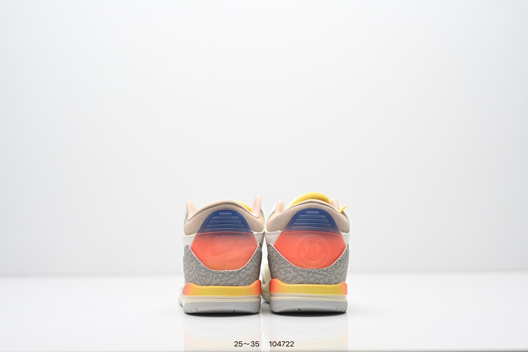 图片[7]-童鞋：Air Jordan 3 Retro 复刻白水泥 AJ3 乔丹3代 aj3 乔3 经典复刻白水泥 乔丹篮球鞋系列 鞋身以白色为主调，采用优质皮革材质搭配鞋头及后跟处的经典元素爆裂纹，搭配灰色外底，简约而不失活力，纯色鞋身也很好地渲染了其不凡的质感。至于细节，该鞋款后跟处的Jumpman Logo同样采用黑色打造，鞋口及鞋面则添加了透气孔设计，更适合炎热的夏日。 货号：DN3707-100 尺码：如图所示-选品中心