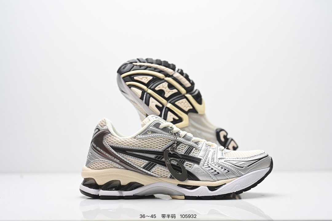 Asics Gel-Kayano 14 ASICS (亚瑟士) 是日本实业家鬼家喜八郎创立的跑鞋运动品牌,名宇想法源自著名的拉丁谚语’AnimaSana In Corpore Sano’,意为“健全的精神寓于强健的体魄”.正如其名字的含义,ASICS亚瑟 士一直坚信保持身体的健康与活力是打造健康快乐的生活方式的最佳途径.亚瑟士的跑鞋、篮球鞋等系列集专业与美貌于一身,拥有极高的热度.2016年,ASICS在“2016年日本最佳全球品牌“排行榜名列第17名. 货号:1201A161-301 编码:105932 半