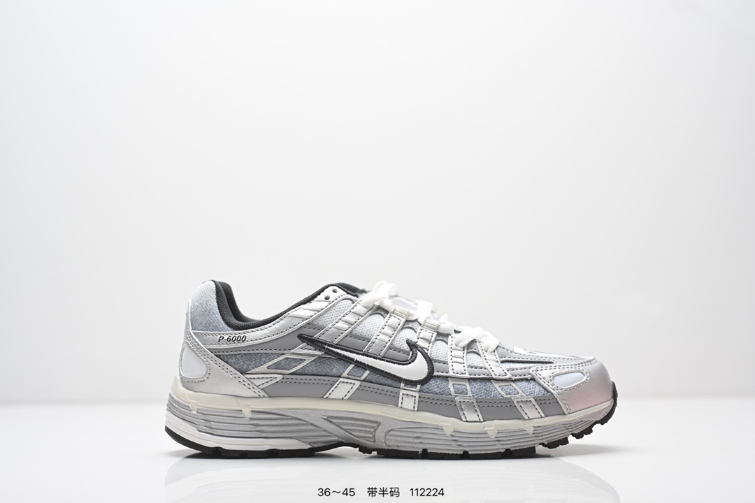 耐克(NIKE)男女子休闲运动鞋 P-6000Premium 轻便舒适透气防滑缓震耐磨跑步鞋.P-6000 是一款植根于 2000 年代风格的混合款式,让人想起去年再次流行的 Zoom Vomero 5.采用透气网眼布搭配皮革和合成材质覆面,再现 21 世纪早期鞋款外观.活力配色打造时尚外观和运动美学,结合泡棉缓震配置,缔造非凡舒适的日常穿着体验.皮革、织物与合成材质组合鞋面,打造舒适支撑效果.沿袭 Nike Pegasus 25 和 Nike Pegasus 2006 的复古设计风格,泡棉中底,轻盈缓震,缓震鞋垫,带来舒适的足底体验,橡胶外底,铸就非凡抓地力. 货号:IH4465 编码:112224