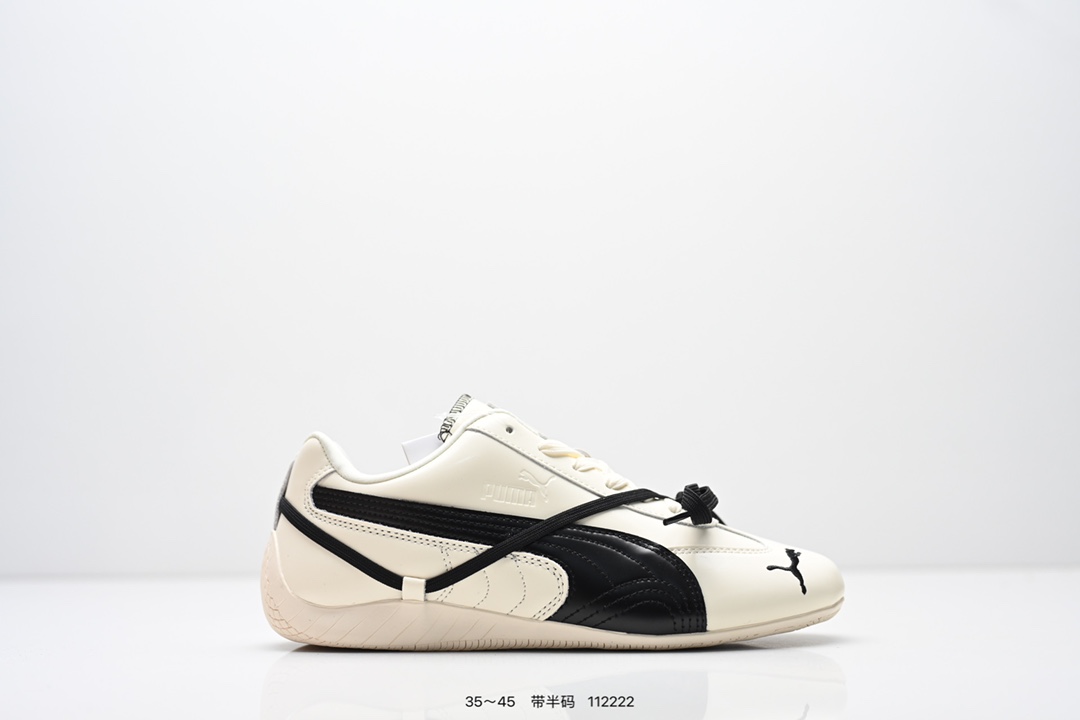 💰110
Puma Speedcat LEA x ROSE 联名款 彪马低帮复古休闲鞋 绑带 牛皮材质赛车鞋 
货号：404391
尺码：看图所示
编码：112222